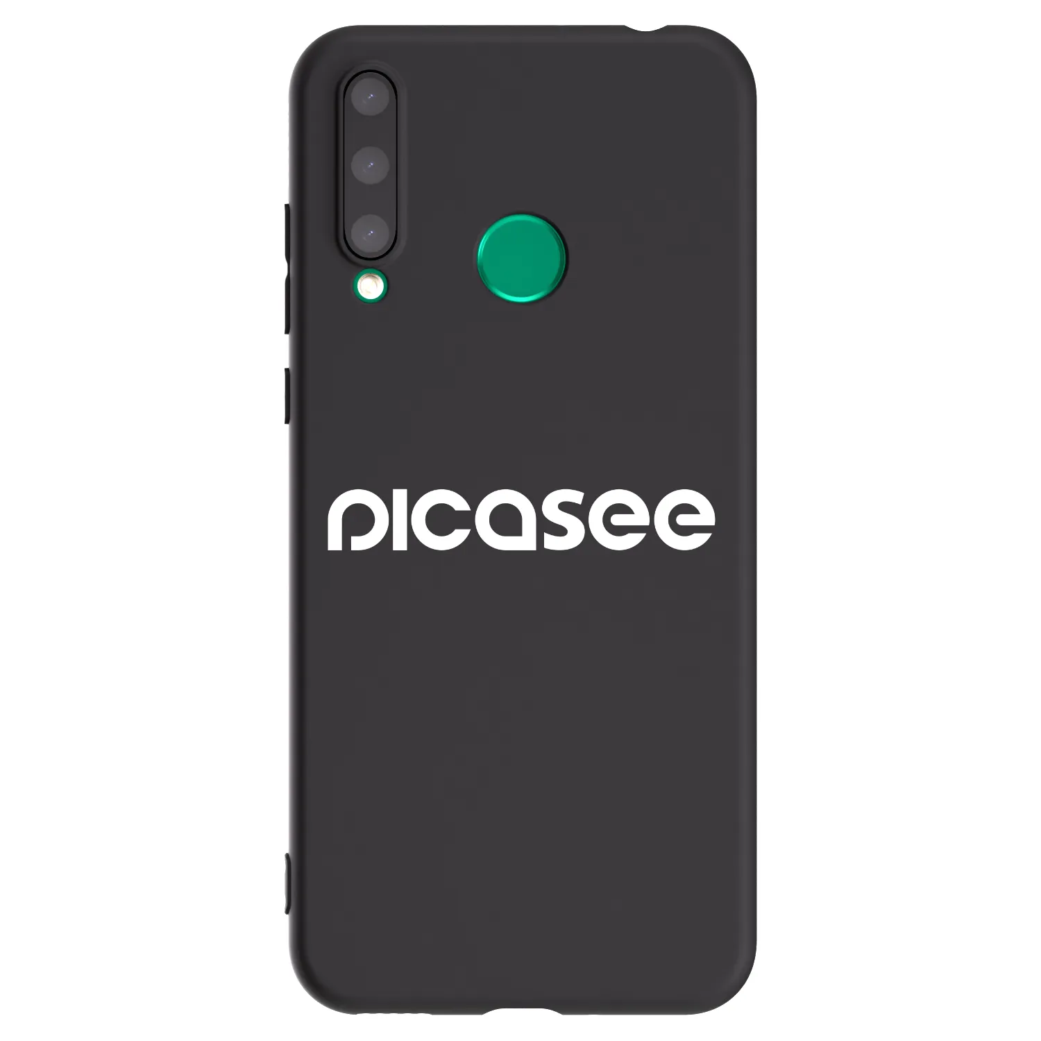 Picasee silikonowe czarne etui na Honor 20 Lite - Picasee - new logo - white