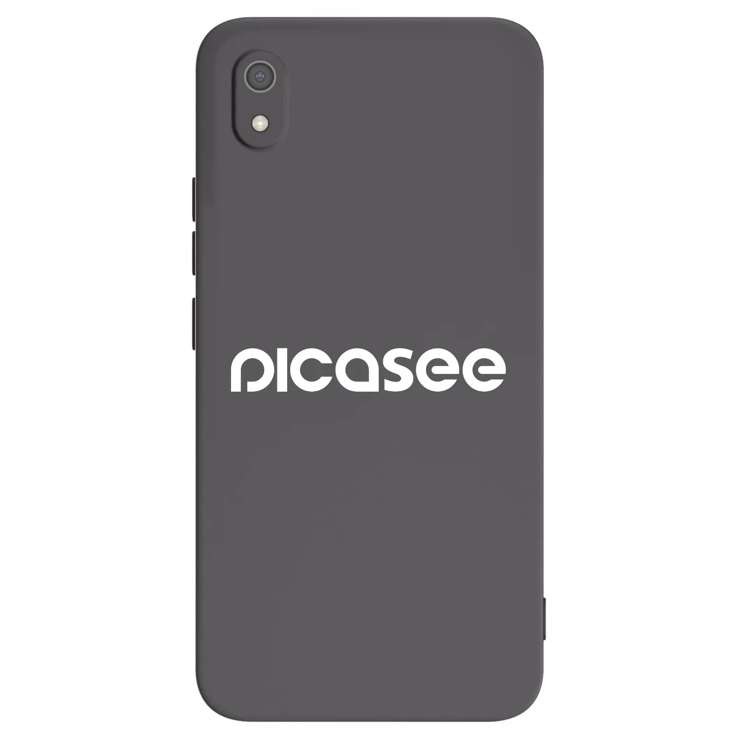 Picasee silikonowe czarne etui na Xiaomi Redmi 7A - Picasee - new logo - white