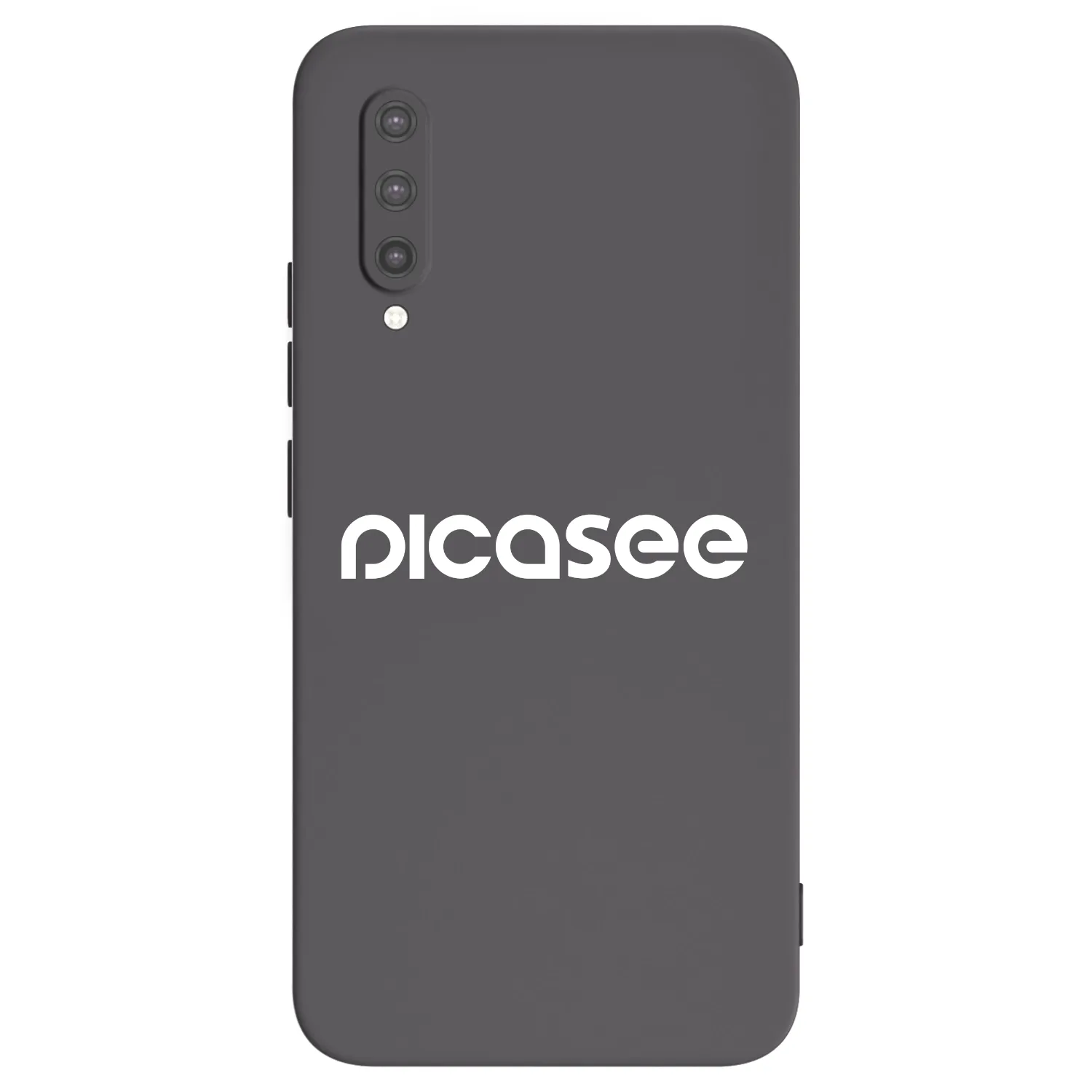 Picasee silikonowe czarne etui na Xiaomi Mi 9 Lite - Picasee - new logo - white