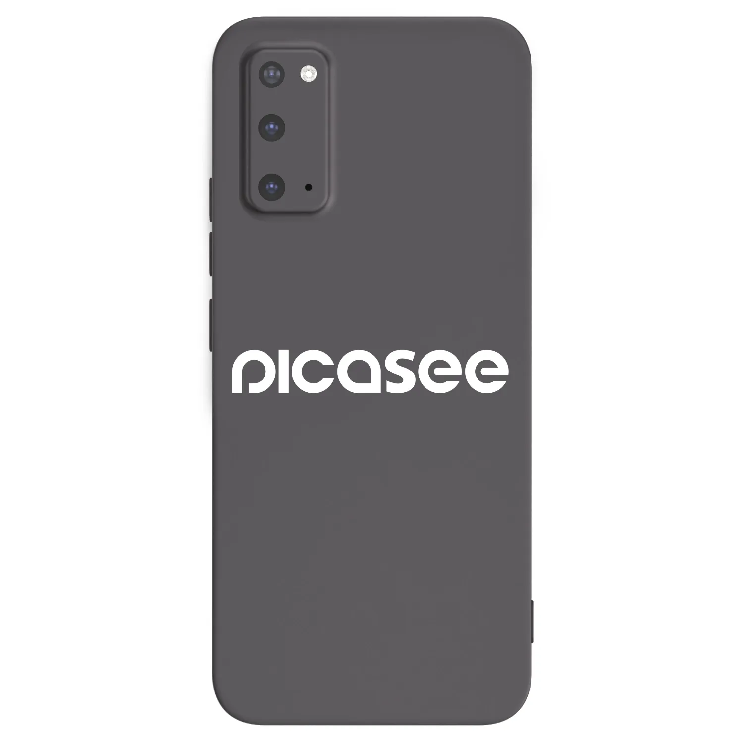 Picasee silikonowe czarne etui na Samsung Galaxy S20 G980F - Picasee - new logo - white