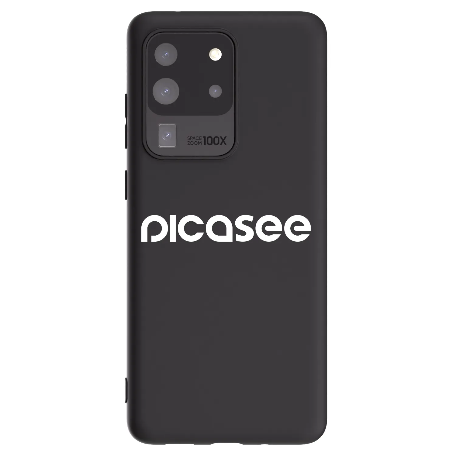 Picasee silikonowe czarne etui na Samsung Galaxy S20 Ultra 5G G988F - Picasee - new logo - white