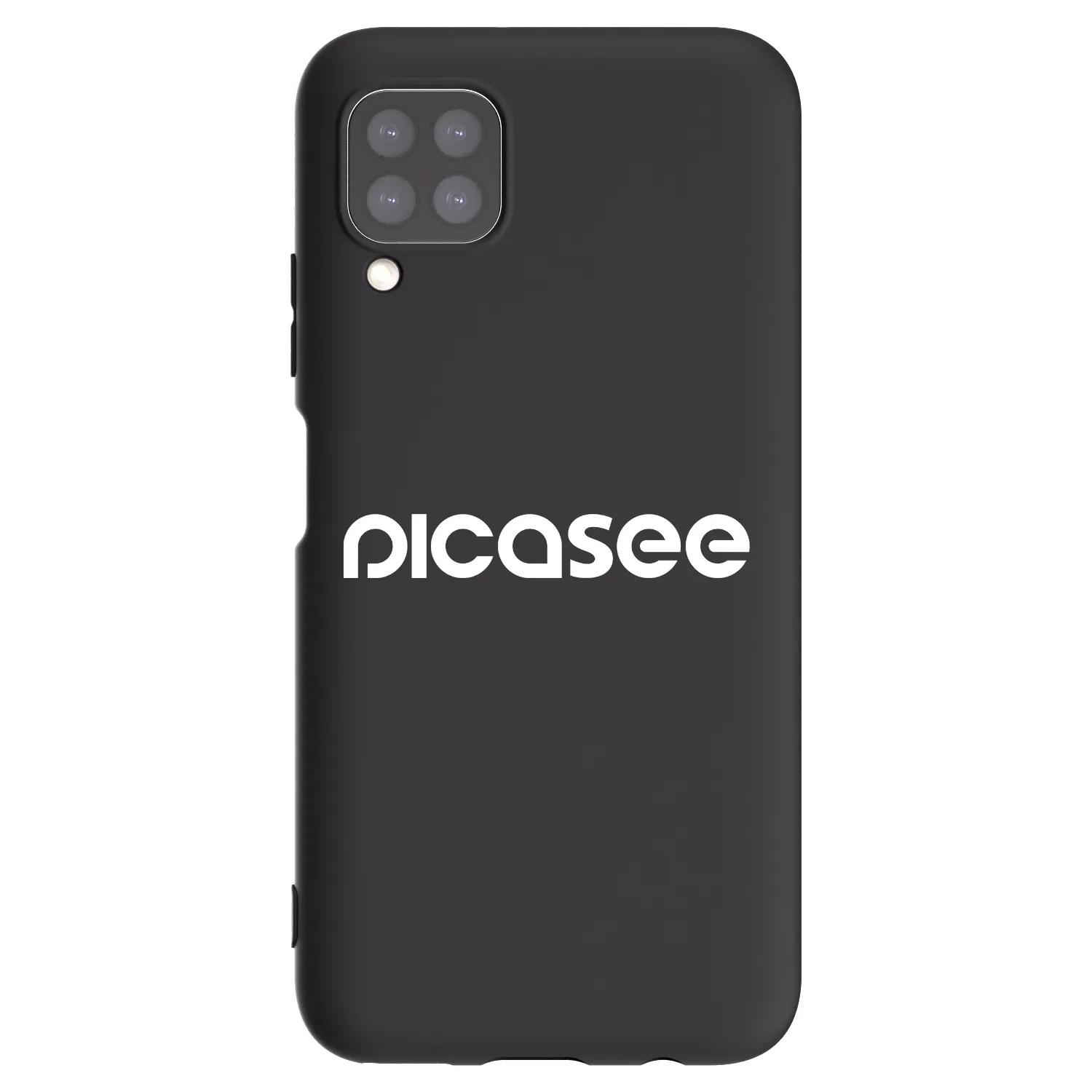 Picasee silikonowe czarne etui na Huawei P40 Lite - Picasee - new logo - white