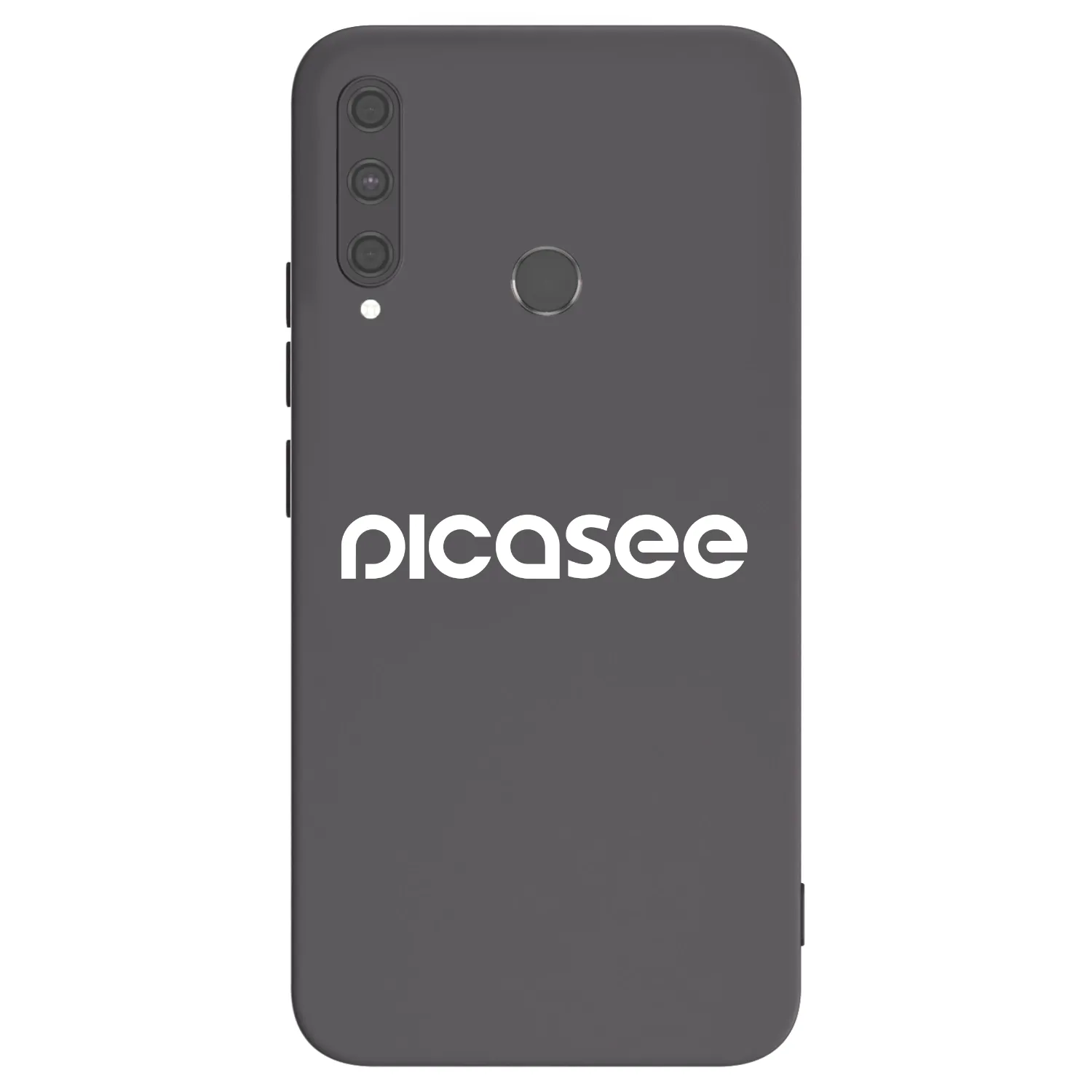 Picasee silikonowe czarne etui na Huawei P40 Lite E - Picasee - new logo - white