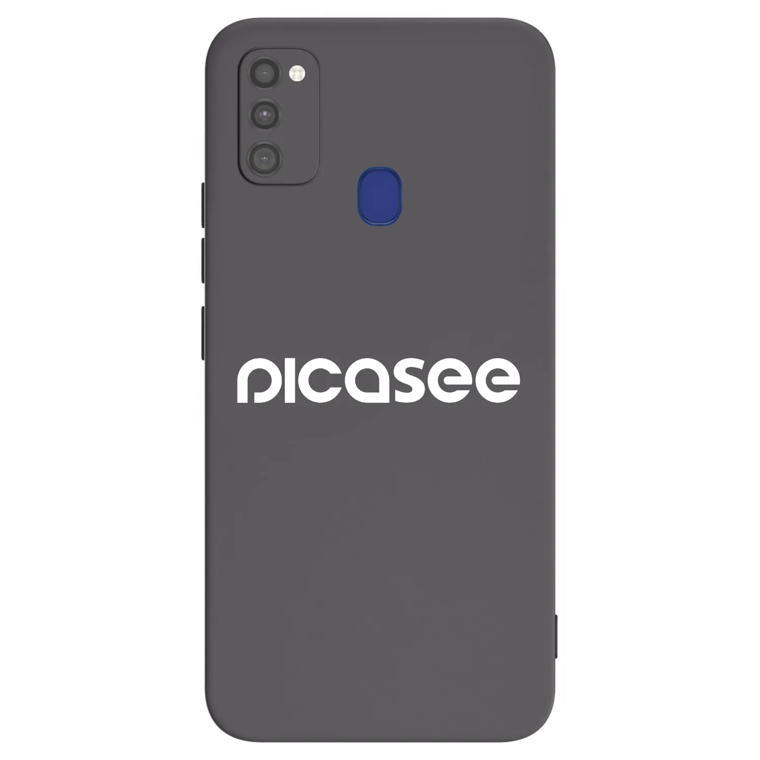 Picasee silikonowe czarne etui na Samsung Galaxy M21 M215F - Picasee - new logo - white