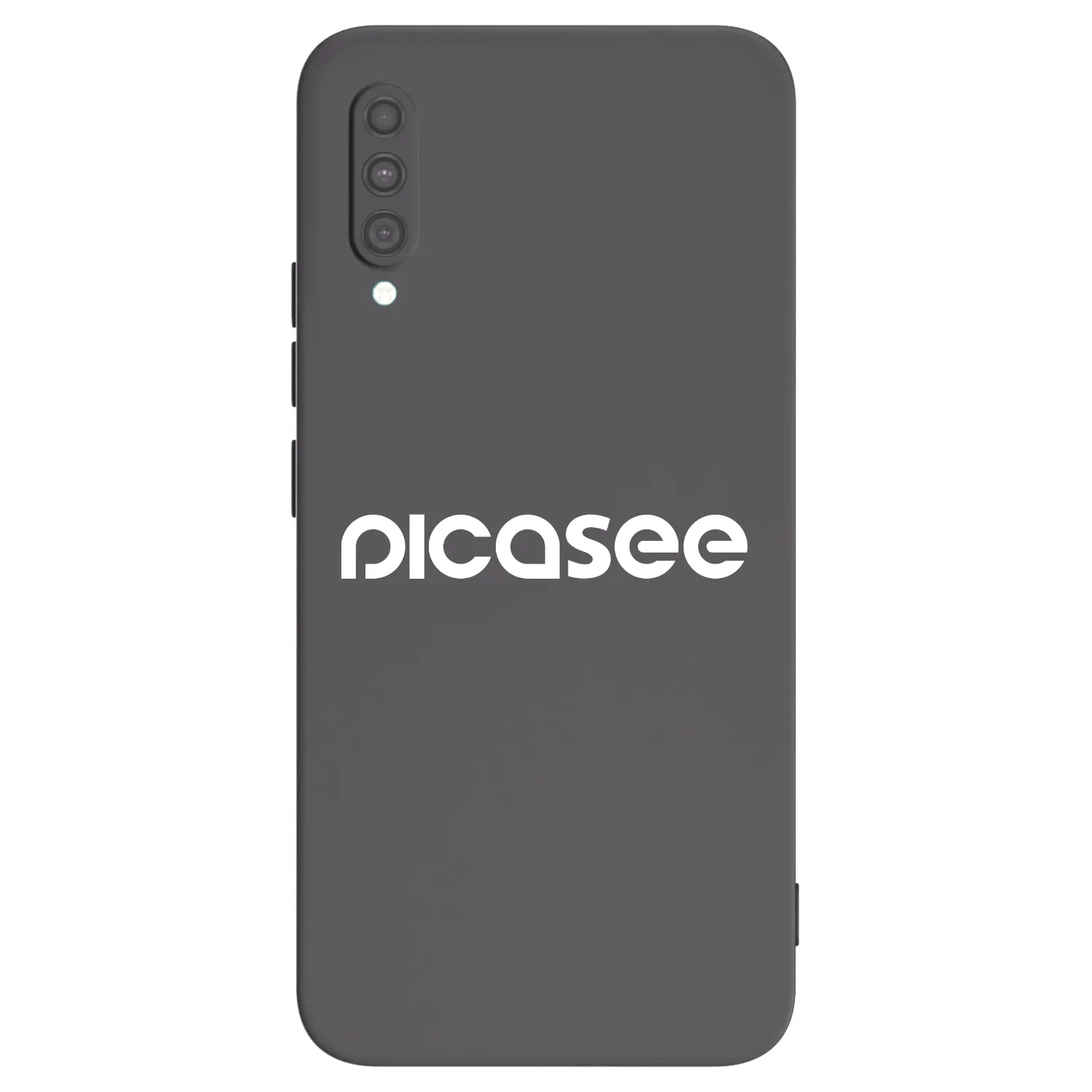 Picasee silikonowe czarne etui na Samsung Galaxy A30s A307F - Picasee - new logo - white