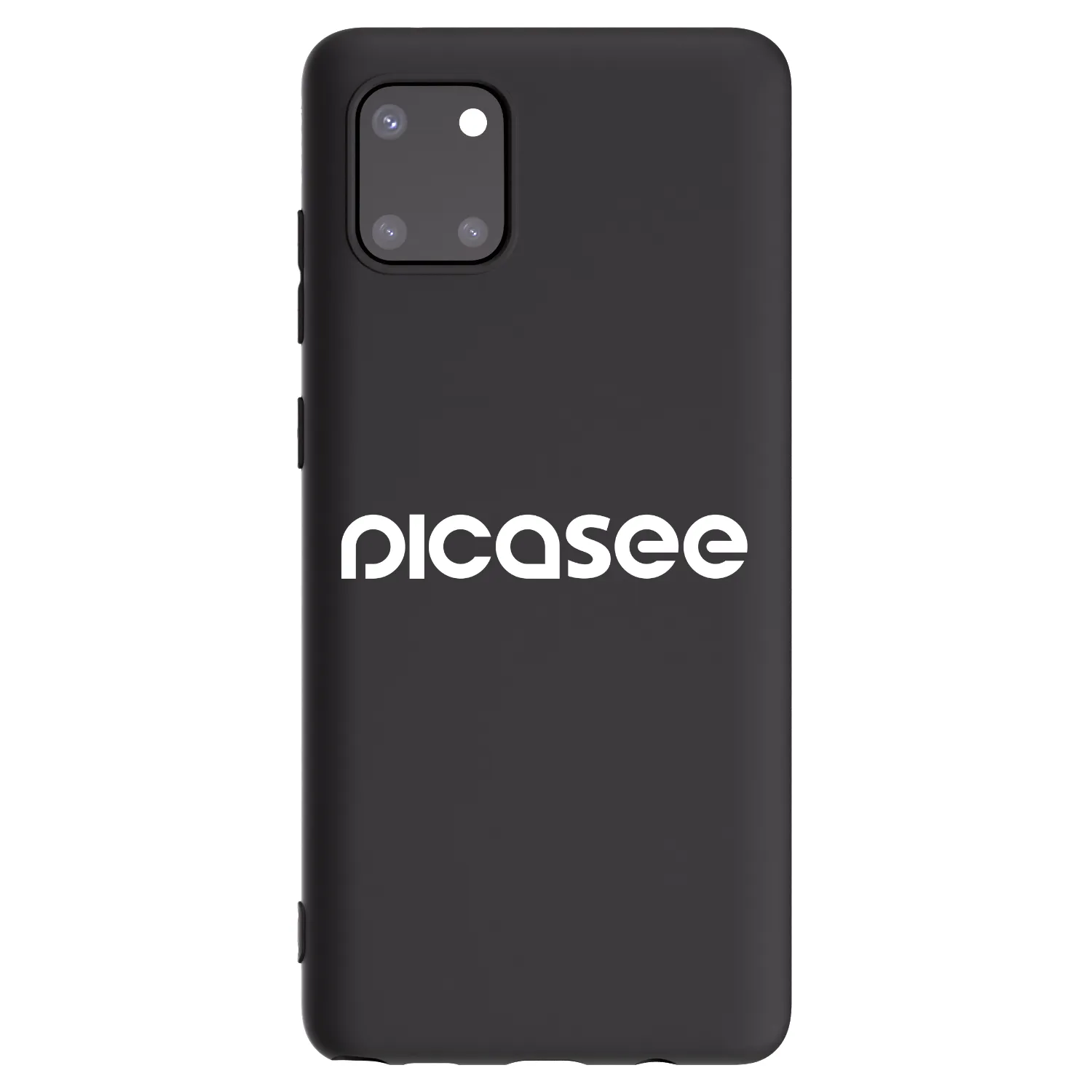 Picasee silikonowe czarne etui na Samsung Galaxy Note 10 Lite N770F - Picasee - new logo - white