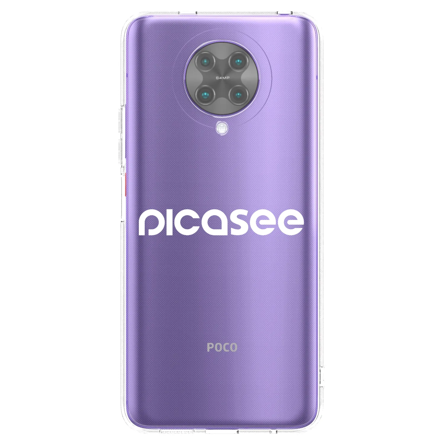 Picasee silikonowe przeźroczyste etui na Xiaomi Poco F2 Pro - Picasee - new logo - white
