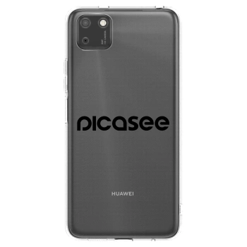 Picasee silikonowe przeźroczyste etui na Huawei Y5P - Picasee - new logo - black