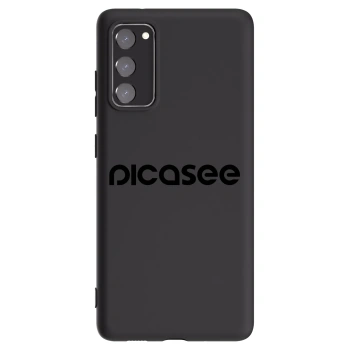 Picasee silikonowe czarne etui na Samsung Galaxy S20 FE - Picasee - new logo - black