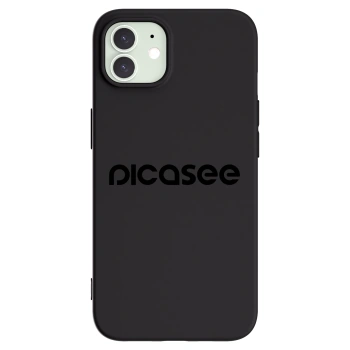 Picasee silikonowe czarne etui na Apple iPhone 12 Pro - Picasee - new logo - black