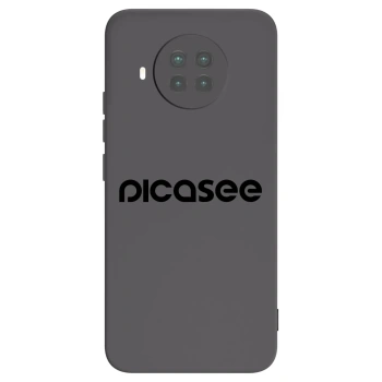Picasee silikonowe czarne etui na Xiaomi Mi 10T Lite - Picasee - new logo - black