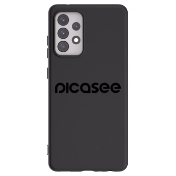 Picasee silikonowe czarne etui na Samsung Galaxy A52 5G A525F - Picasee - new logo - black