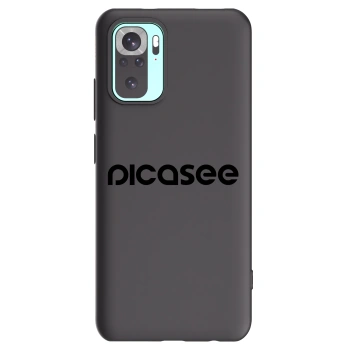 Picasee silikonowe czarne etui na Xiaomi Redmi Note 10 Pro - Picasee - new logo - black