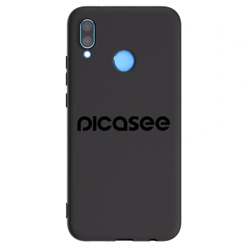 Picasee silikonowe czarne etui na Huawei P20 Lite - Picasee - new logo - black