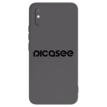 Picasee silikonowe czarne etui na Xiaomi Redmi 9AT - Picasee - new logo - black