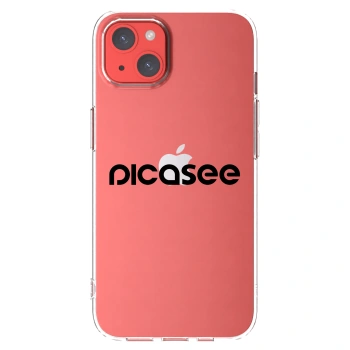 Picasee silikonowe przeźroczyste etui na Apple iPhone 13 - Picasee - new logo - black