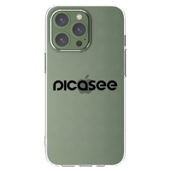 Picasee silikonowe przeźroczyste etui na Apple iPhone 13 Pro - Picasee - new logo - black