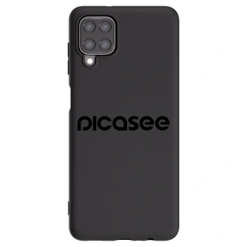 Picasee silikonowe czarne etui na Samsung Galaxy M12 M127F - Picasee - new logo - black