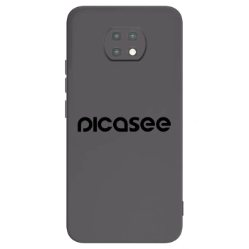 Picasee silikonowe czarne etui na Xiaomi Redmi Note 9T - Picasee - new logo - black