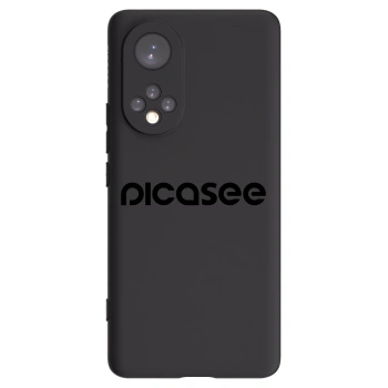 Picasee silikonowe czarne etui na Honor 50 5G - Picasee - new logo - black