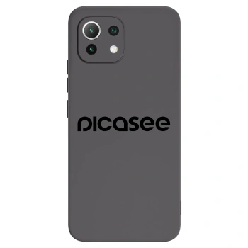 Picasee silikonowe czarne etui na Xiaomi 11 Lite 5G NE - Picasee - new logo - black