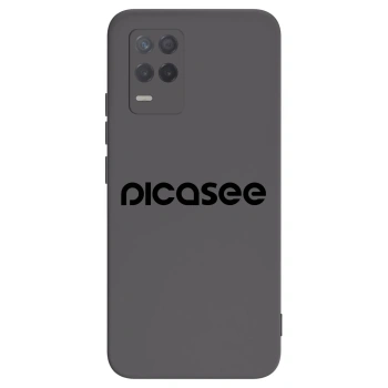 Picasee silikonowe czarne etui na Realme 8 5G - Picasee - new logo - black