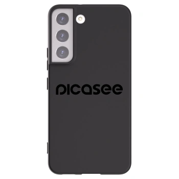 Picasee silikonowe czarne etui na Samsung Galaxy S22 5G - Picasee - new logo - black