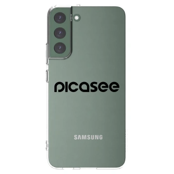 Picasee silikonowe przeźroczyste etui na Samsung Galaxy S22+ 5G - Picasee - new logo - black