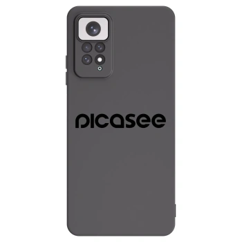 Picasee silikonowe czarne etui na Xiaomi Redmi Note 11 - Picasee - new logo - black