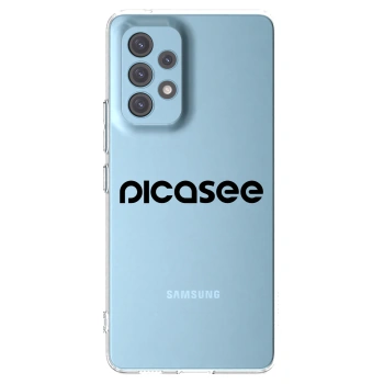 Picasee silikonowe przeźroczyste etui na Samsung Galaxy A53 5G A536 - Picasee - new logo - black