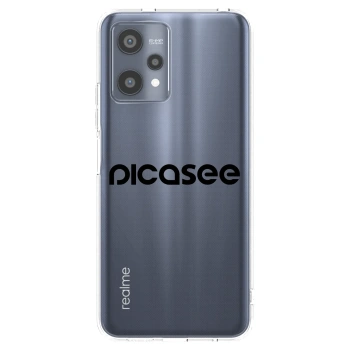 Picasee silikonowe przeźroczyste etui na Realme 9 Pro 5G - Picasee - new logo - black