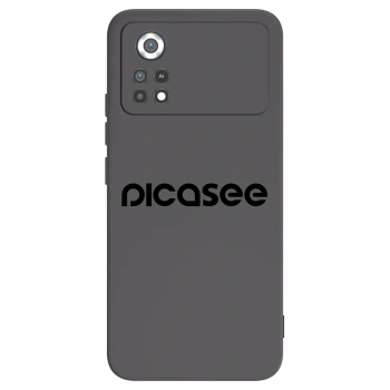 Picasee silikonowe czarne etui na Xiaomi Poco X4 Pro 5G - Picasee - new logo - black