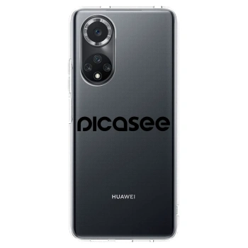 Picasee silikonowe przeźroczyste etui na Huawei Nova 9 SE - Picasee - new logo - black