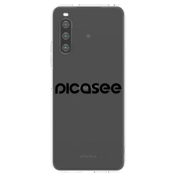 Picasee silikonowe przeźroczyste etui na Sony Xperia 10 IV 5G - Picasee - new logo - black