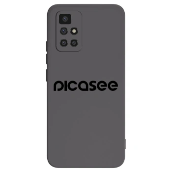 Picasee silikonowe czarne etui na Xiaomi Redmi 10 (2022) - Picasee - new logo - black