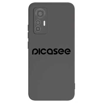 Picasee silikonowe czarne etui na Xiaomi 12 Lite - Picasee - new logo - black