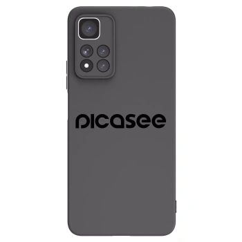 Picasee silikonowe czarne etui na Xiaomi Redmi Note 11 Pro+ 5G - Picasee - new logo - black