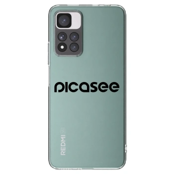 Picasee silikonowe przeźroczyste etui na Xiaomi Redmi Note 11 Pro+ 5G - Picasee - new logo - black