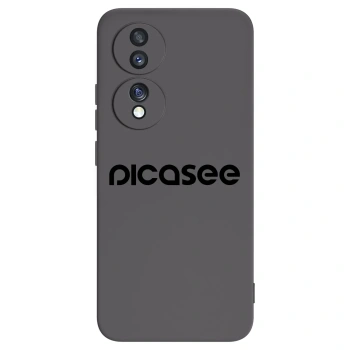 Picasee silikonowe czarne etui na Honor 70 - Picasee - new logo - black