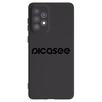 Picasee silikonowe czarne etui na Samsung Galaxy A73 5G - Picasee - new logo - black