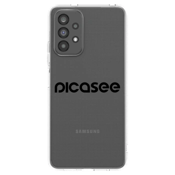 Picasee silikonowe przeźroczyste etui na Samsung Galaxy A73 5G - Picasee - new logo - black