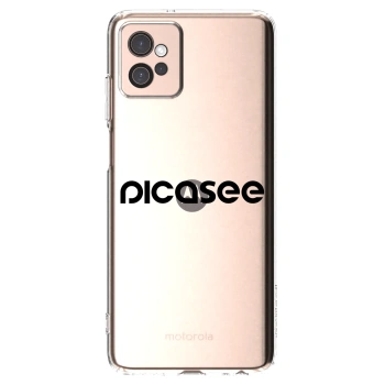 Picasee silikonowe przeźroczyste etui na Motorola Moto G32 - Picasee - new logo - black