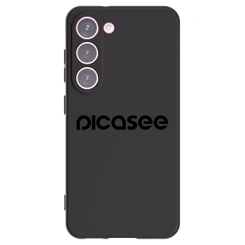 Picasee silikonowe czarne etui na Samsung Galaxy S23 5G - Picasee - new logo - black