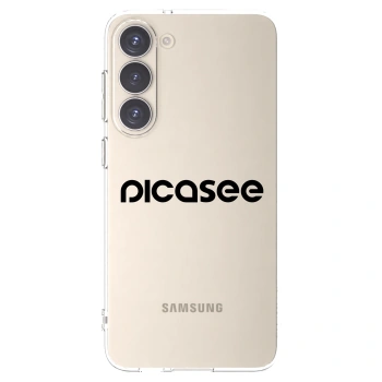 Picasee silikonowe przeźroczyste etui na Samsung Galaxy S23+ 5G - Picasee - new logo - black
