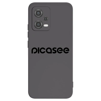 Picasee silikonowe czarne etui na Xiaomi Poco X5 - Picasee - new logo - black