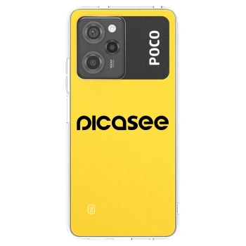 Picasee silikonowe czarne etui na Xiaomi Poco X5 Pro - Picasee - new logo - black