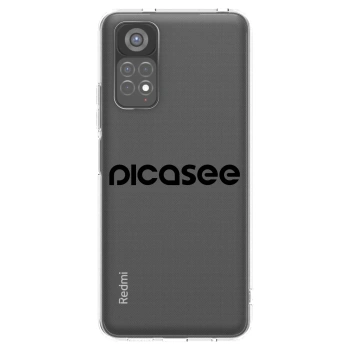 Picasee silikonowe przeźroczyste etui na Xiaomi Redmi Note 11S 5G - Picasee - new logo - black