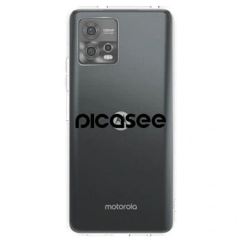 Picasee silikonowe przeźroczyste etui na Motorola Moto G72 - Picasee - new logo - black