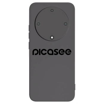 Picasee silikonowe czarne etui na Honor Magic5 Lite 5G - Picasee - new logo - black