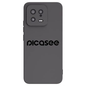 Picasee silikonowe czarne etui na Xiaomi 13 - Picasee - new logo - black